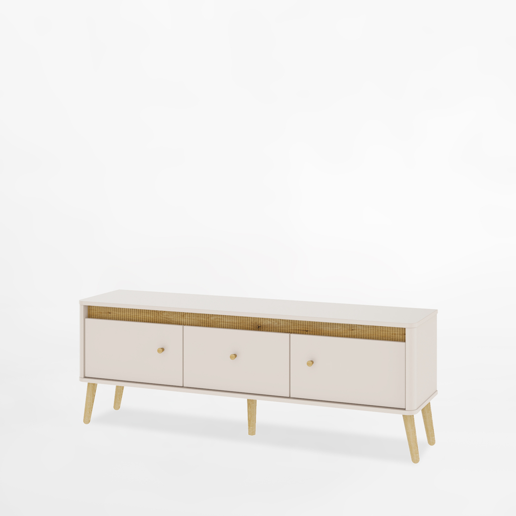 Kašmírový TV stolek s osvětlením LORENA 155 cm