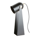 Černo-zlatá industriální stolní lampa ARIES