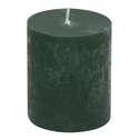 RUSTIC zelená svíčka 6,5 x 8 cm