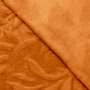 Oranžová deka s rostlinným motivem MILO 130x160 cm