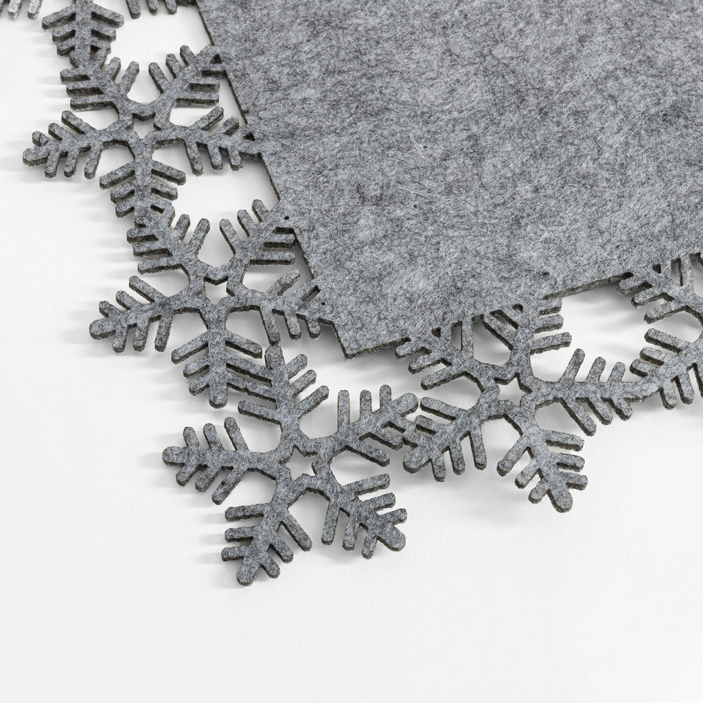 Filcová vánoční podložka šedá 30x45 cm