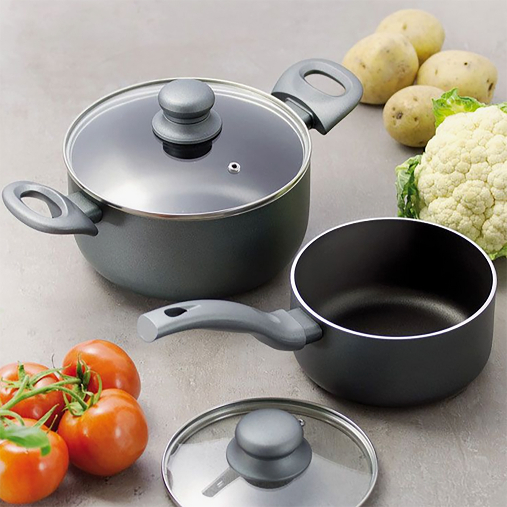 Hrnec s nepřilnavým povrchem Ilag Basic GRAPHITE 4,7 l