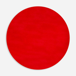 Kulatý červený koberec RABBII 100 cm