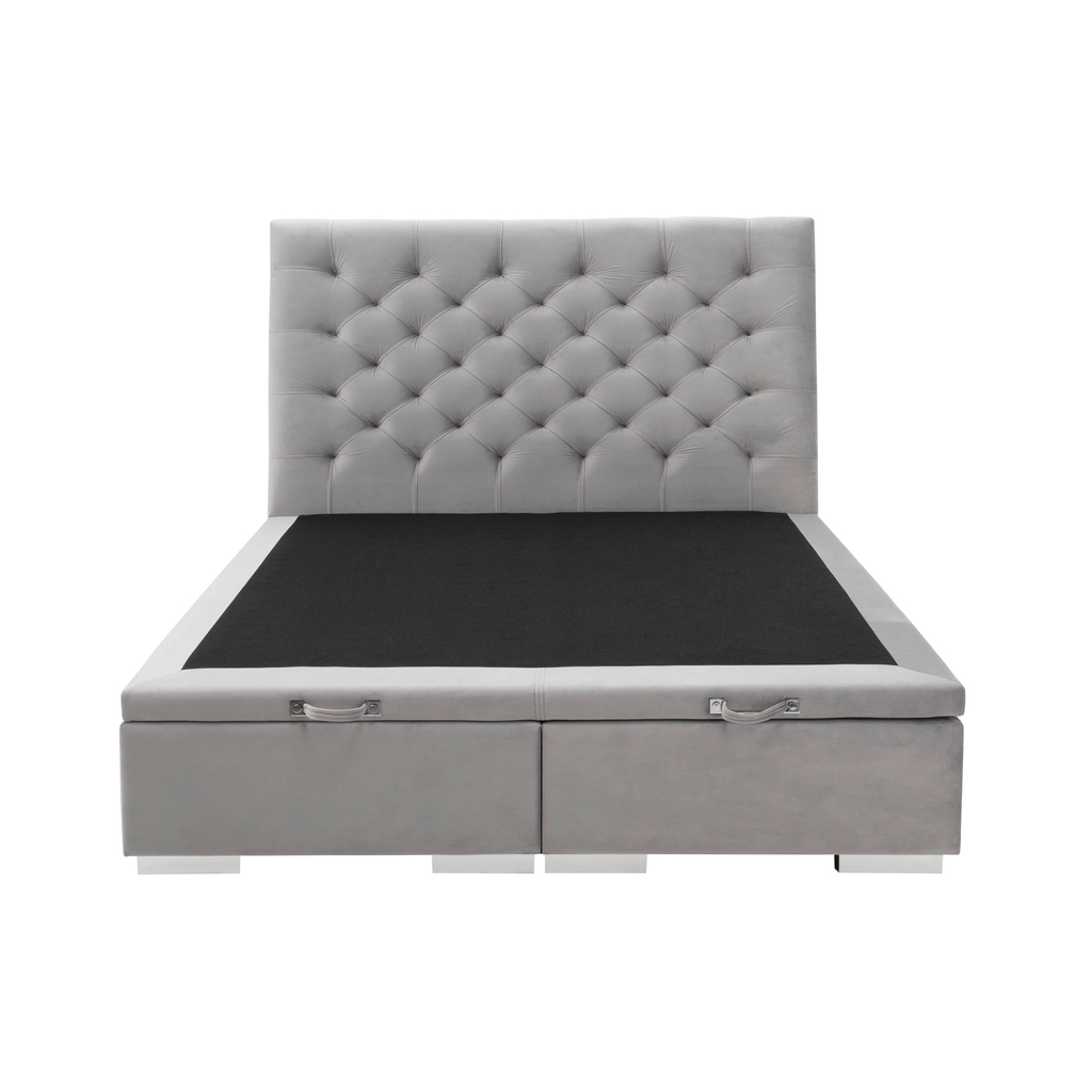 Postel boxspring s prošívaným čelem DAPHNE 160x200 cm