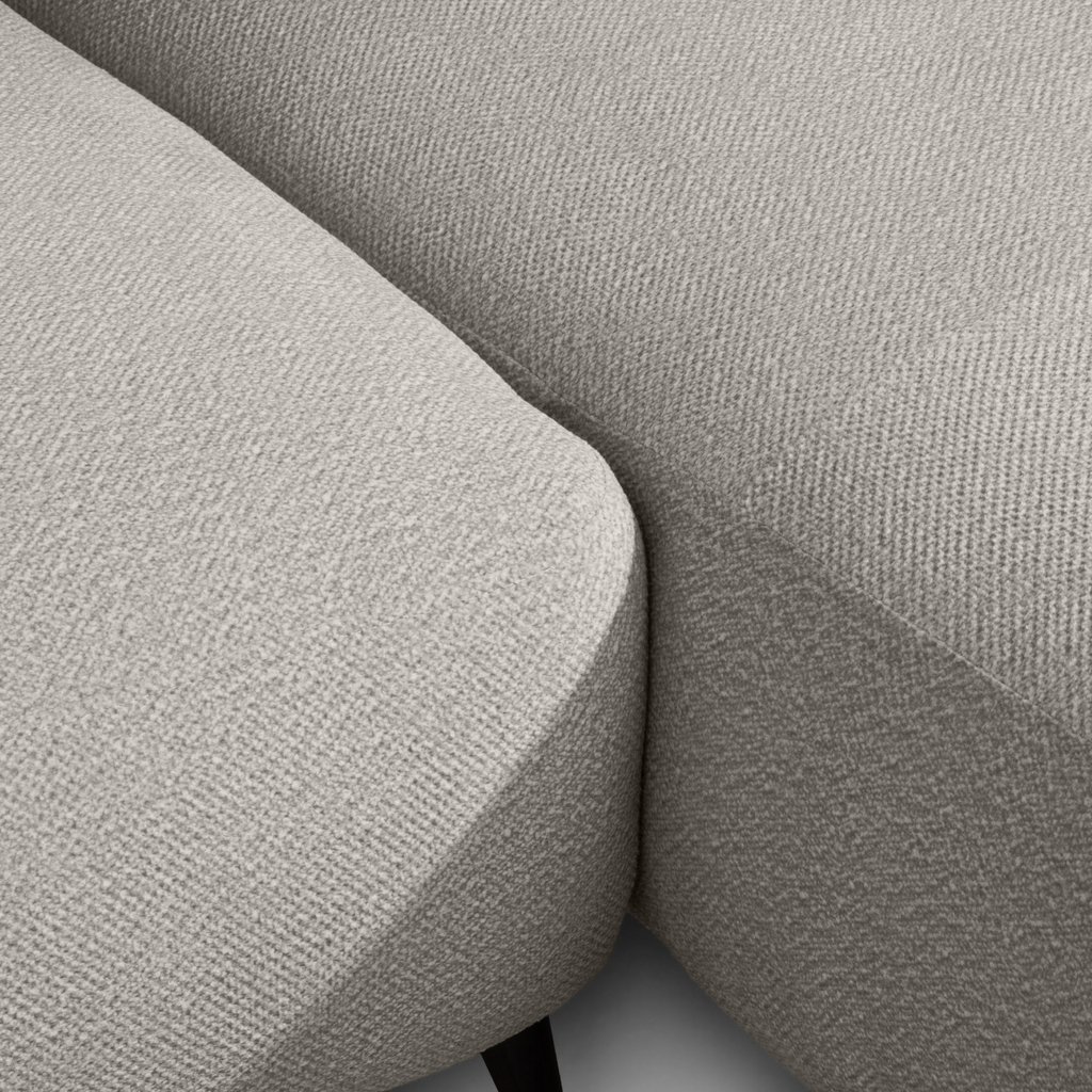 Rohová sedačka šedá RAVELLO pravá