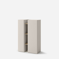 Dvoudveřový regál SIGMA 85 cm