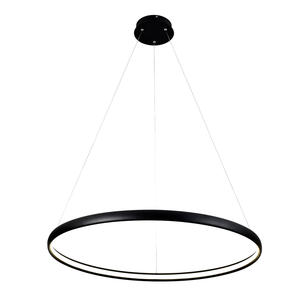 Černé závěsné LED svítidlo CARLO 80 cm