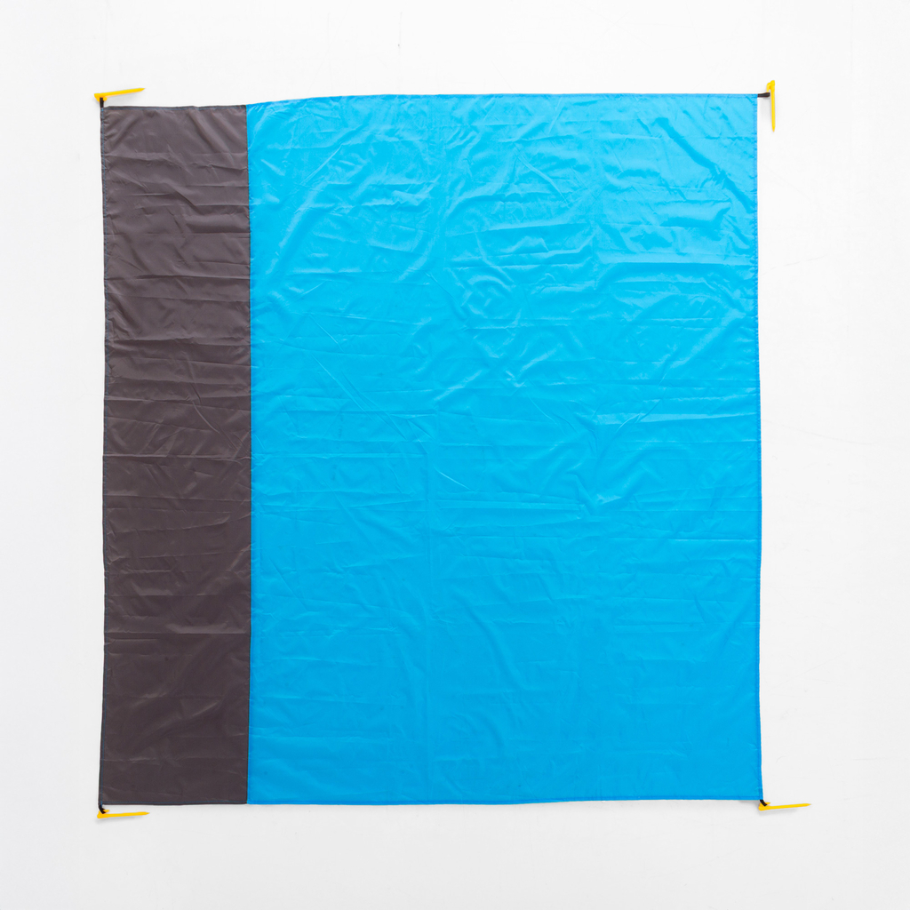 Modro-šedá pikniková deka 180x200 cm