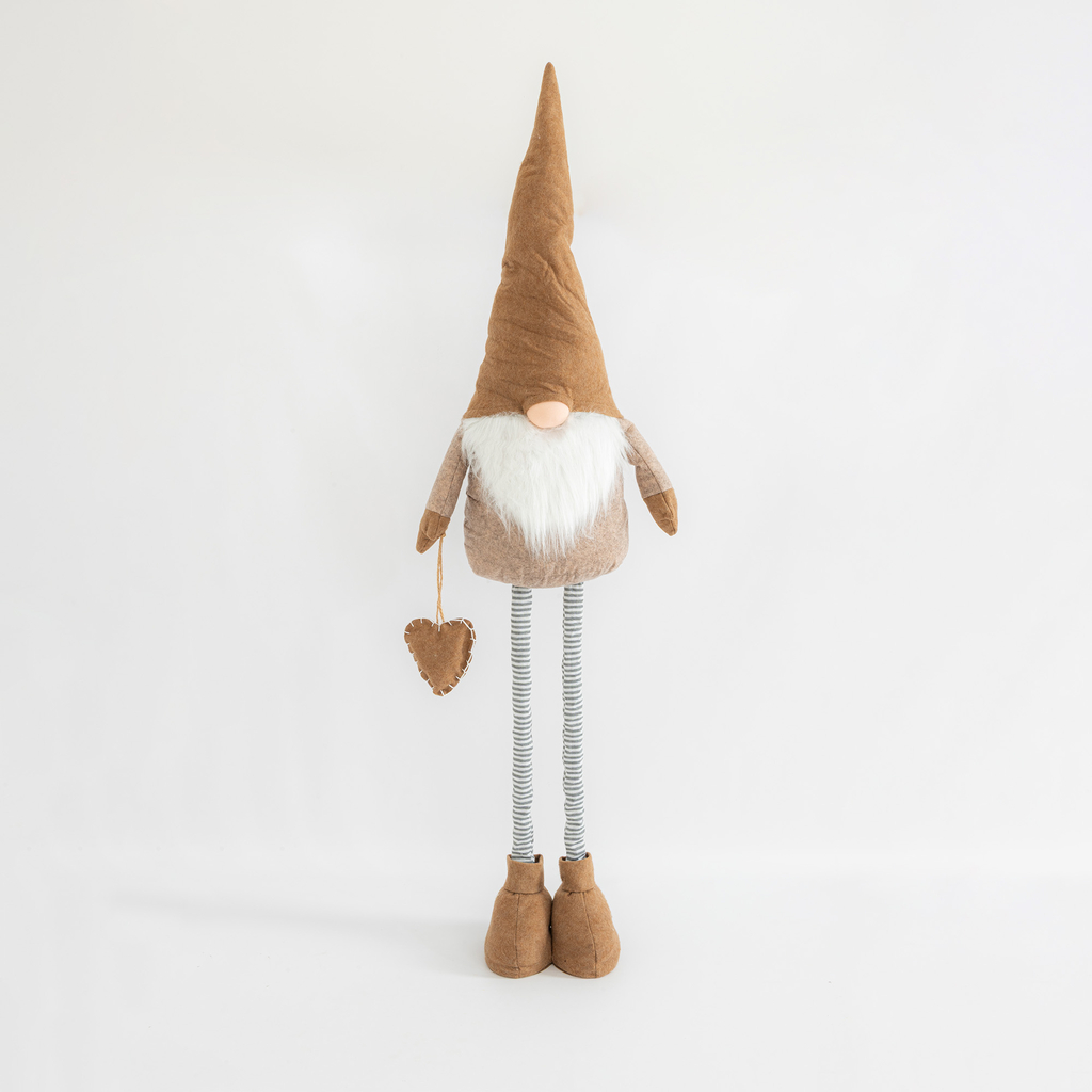 Dekorativní figurka SKŘÍTEK, béžovo-hnědá, 80-130 cm