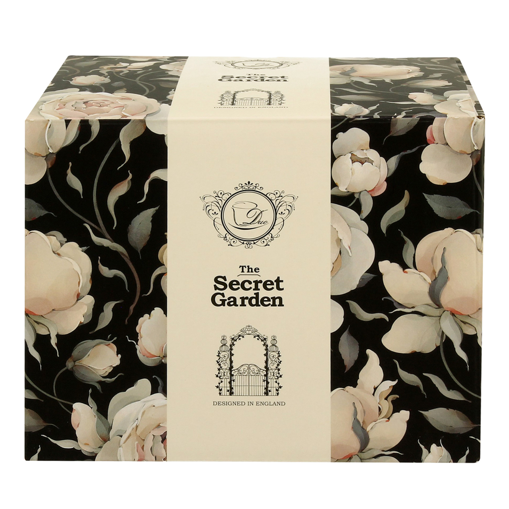 Retro hrnek ENGLISH ROSES BLACK 500 ml