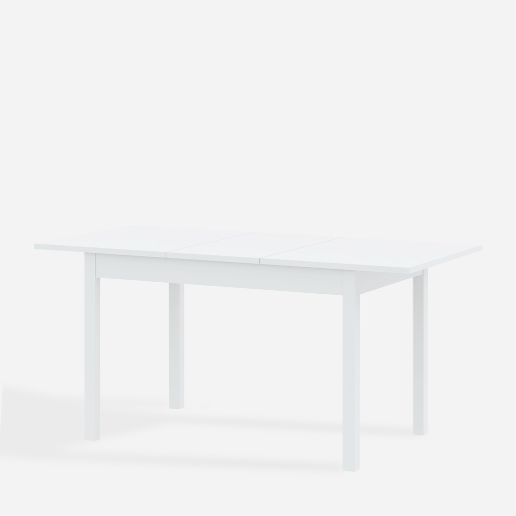 Rozkládací stůl UNO bílý 120-160 cm