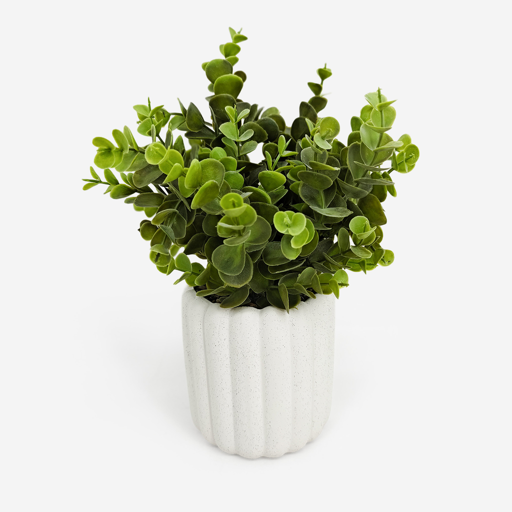 Umělá rostlina v bílém květináči 32 cm