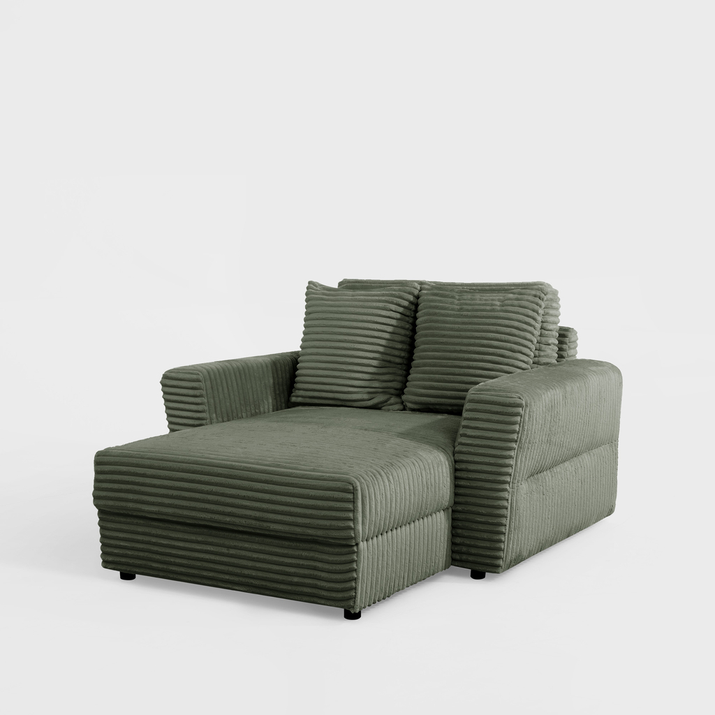 Křeslo loveseat zelené NOEMI