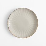 Porcelánový dezertní talíř se zlatým lemem 20,3 cm