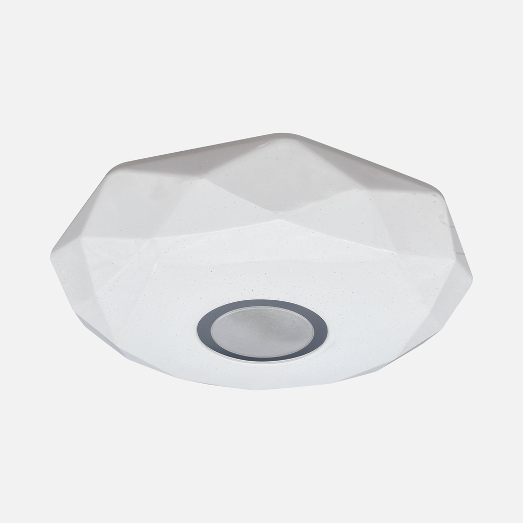 Bílé LED 36W stropní svítidlo s dálkovým ovládáním BARIO 50,5 cm