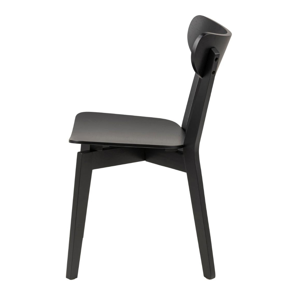 Černá židle v retro stylu BLACKY
