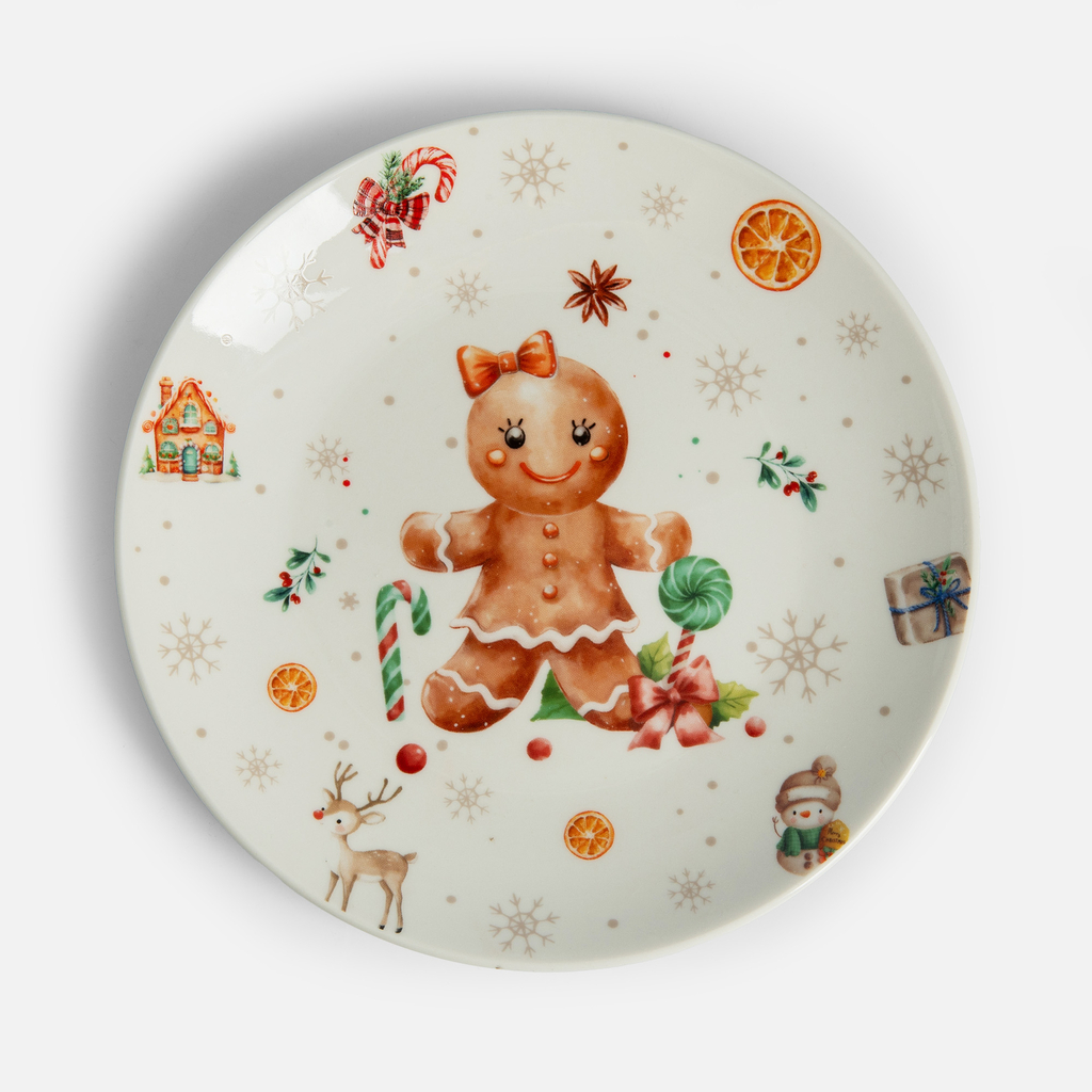 Vánoční talíř dezertní COOKIES 19,5 cm