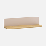Závěsná police 90 cm IDELLO taupe a kamenný dub