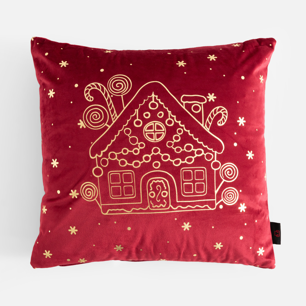 Vánoční povlak CANELLA červený 45x45 cm