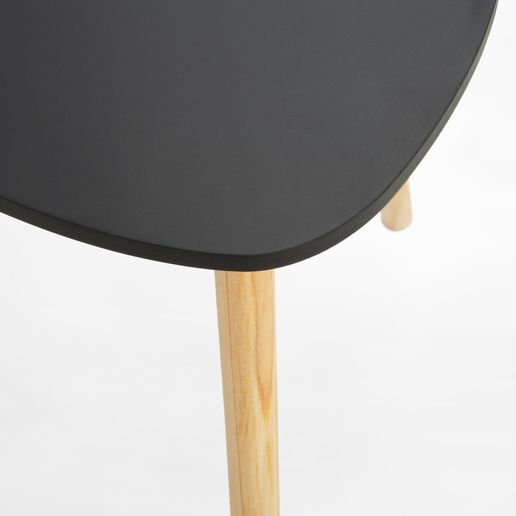 Konferenční stolek trojnožka 46 cm, černý