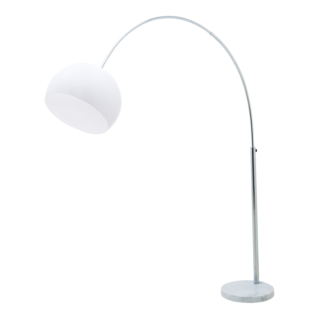 Oblouková stojací lampa do obývacího pokoje VISION