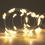 LED světýlka na vánoční stromek hvězdy 40 ks, teplé světlo