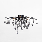 Stropní svítidlo černé ICICLE průměr 60 cm