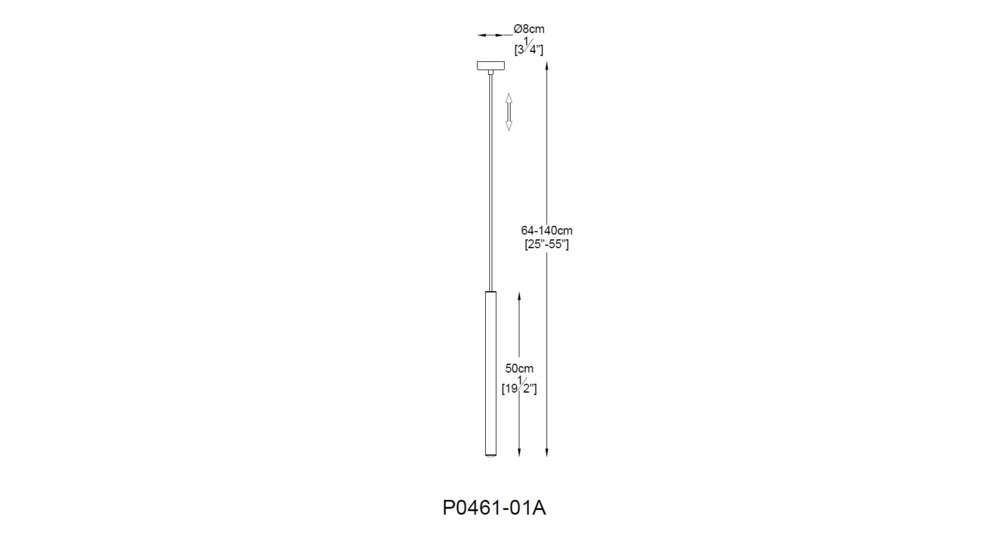 Závěsné svítidlo LOYA P0461-01A-P7P7