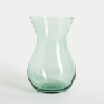 Průhledná zelená váza ASTA 18 cm