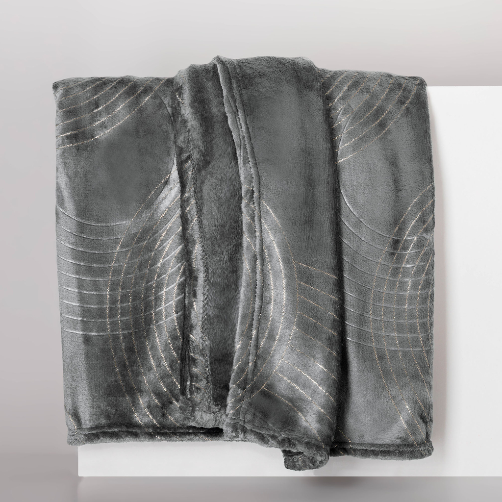 Šedá deka CHEVAL 130x160 cm