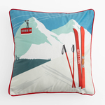 Zimní potah na polštář SKI 45x45 cm multicolor.