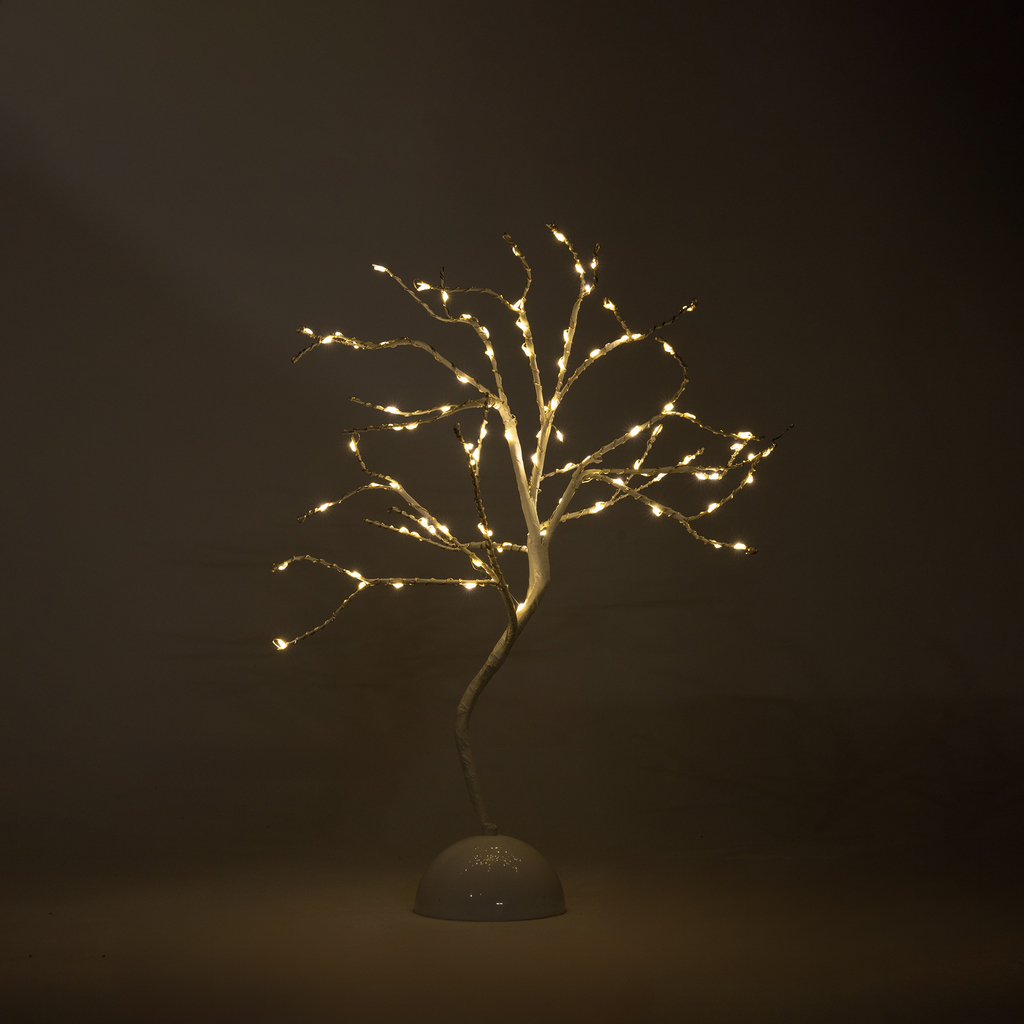 Dekorativní stromek 100 LED bílý 45 cm