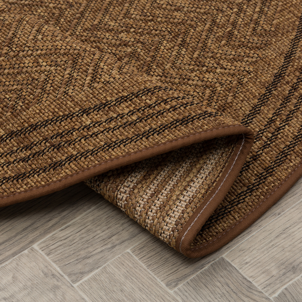 Venkovní kulatý koberec YUTA 120 cm