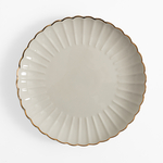 Porcelánový talíř se zlatým lemem 26,6 cm