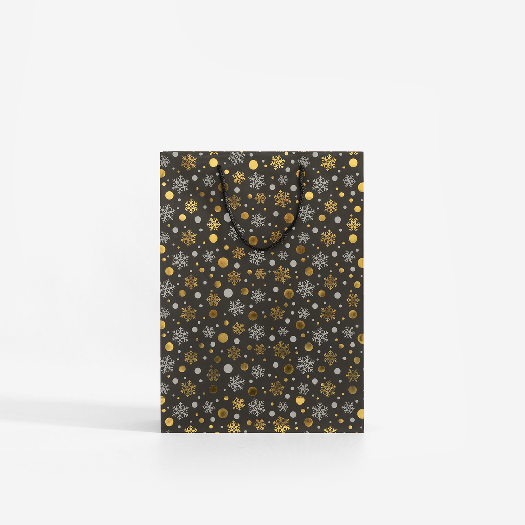 Vánoční dárková taška hvězdičky velikost M MIX