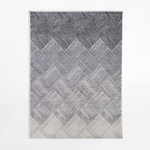Šedo-krémový geometrický koberec KERY 200x290 cm