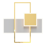 Zlaté chromované geometrické LED stropní svítidlo SALO