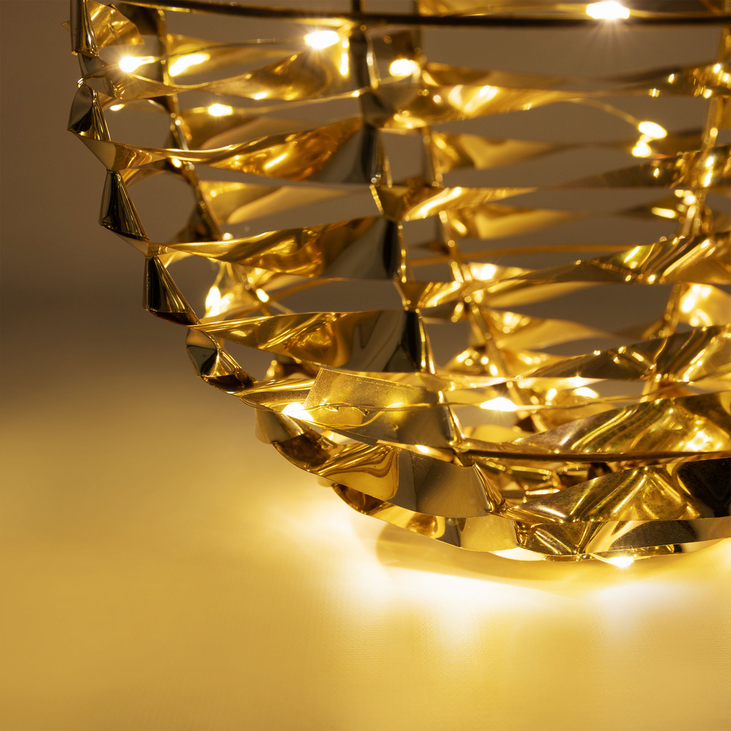 Dekorace LED zlatá koule, 25 cm