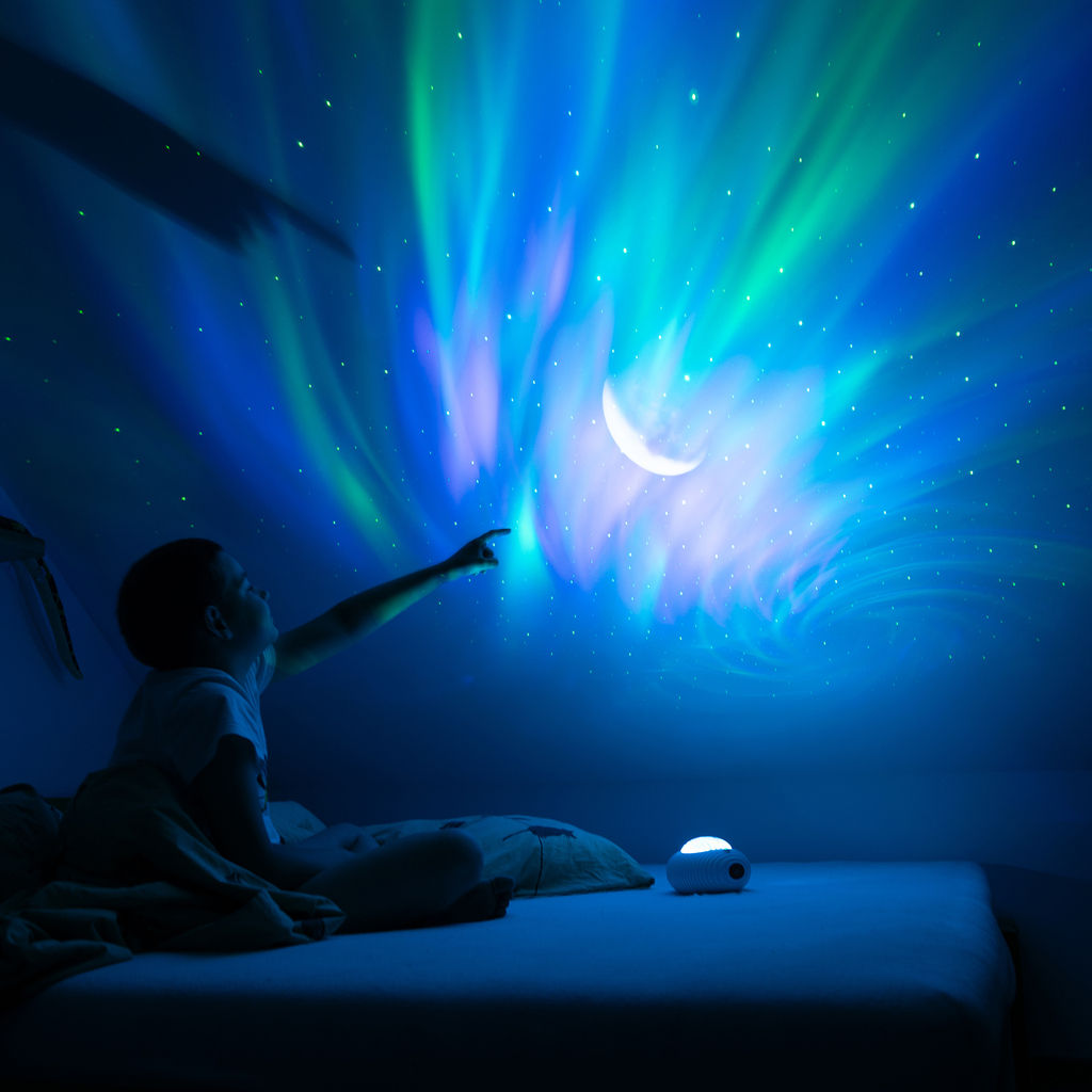 Projektor LED RGBW MARY'S UFO GALAXIE s dálkovým ovladačem