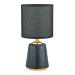 Černo-zlatá stolní lampa 27 cm