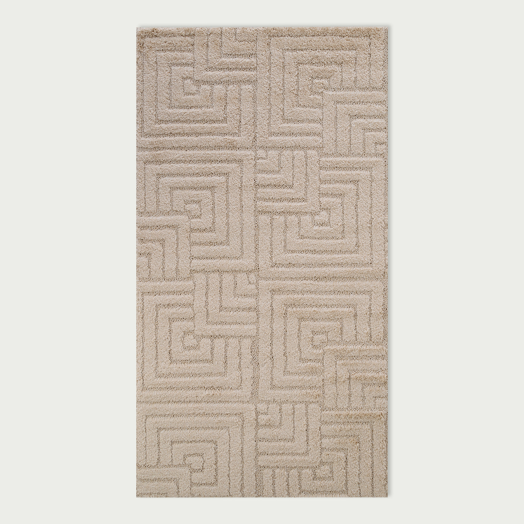 Béžový koberec LA CASA 3D 80x150 cm