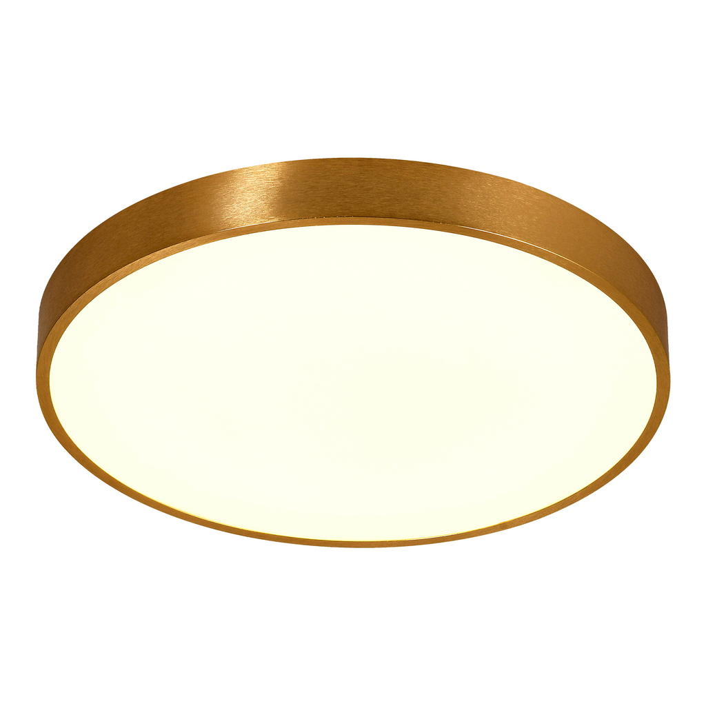 Zlaté kulaté stropní LED svítidlo SIERRA 40 cm