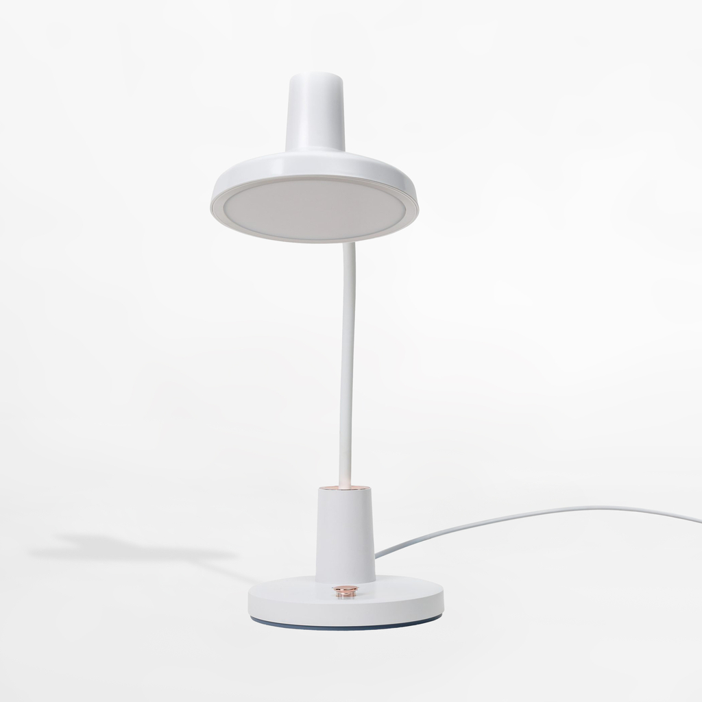 Bílá LED stolní lampa LIBRA