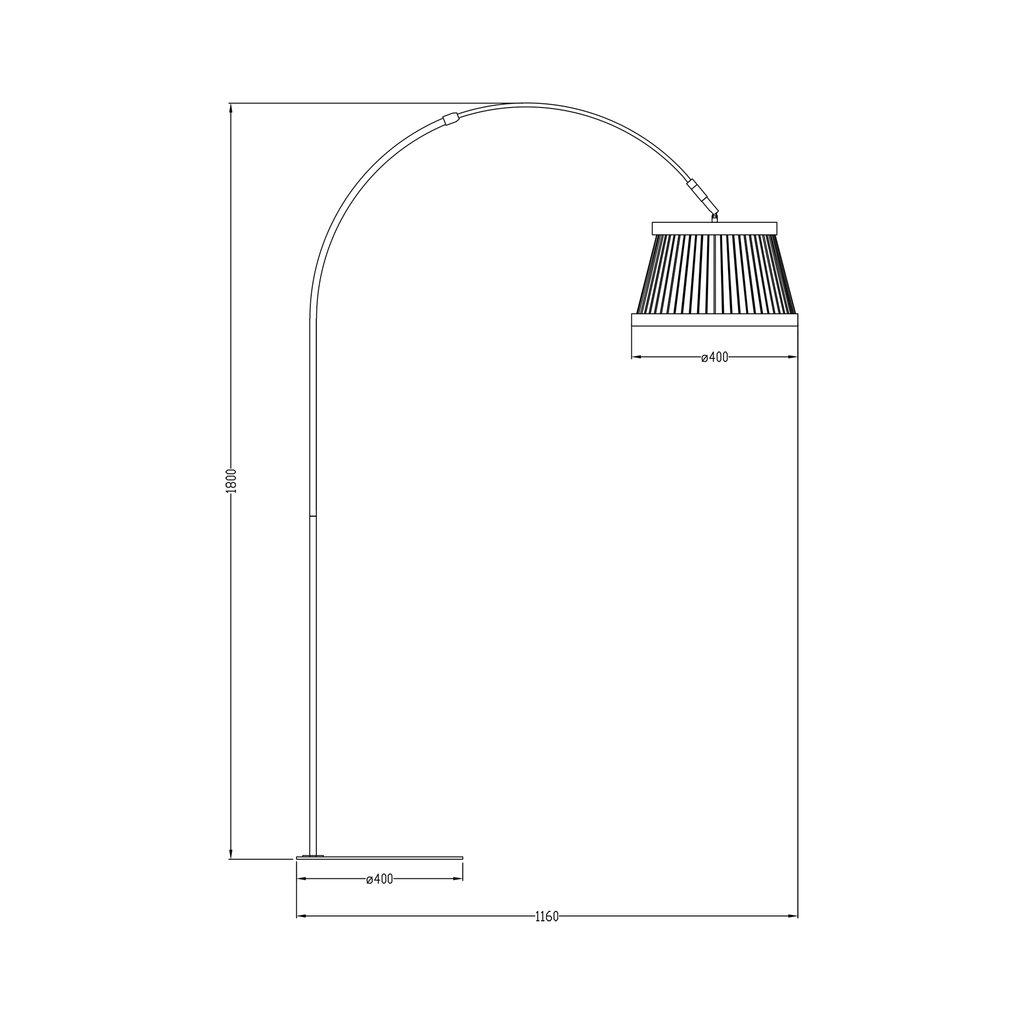 Černá LED stojací lampa BALU s dálkovým ovládáním