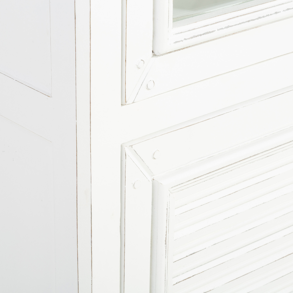 Rustikální vitrína starý ořech ALVERA 60 cm