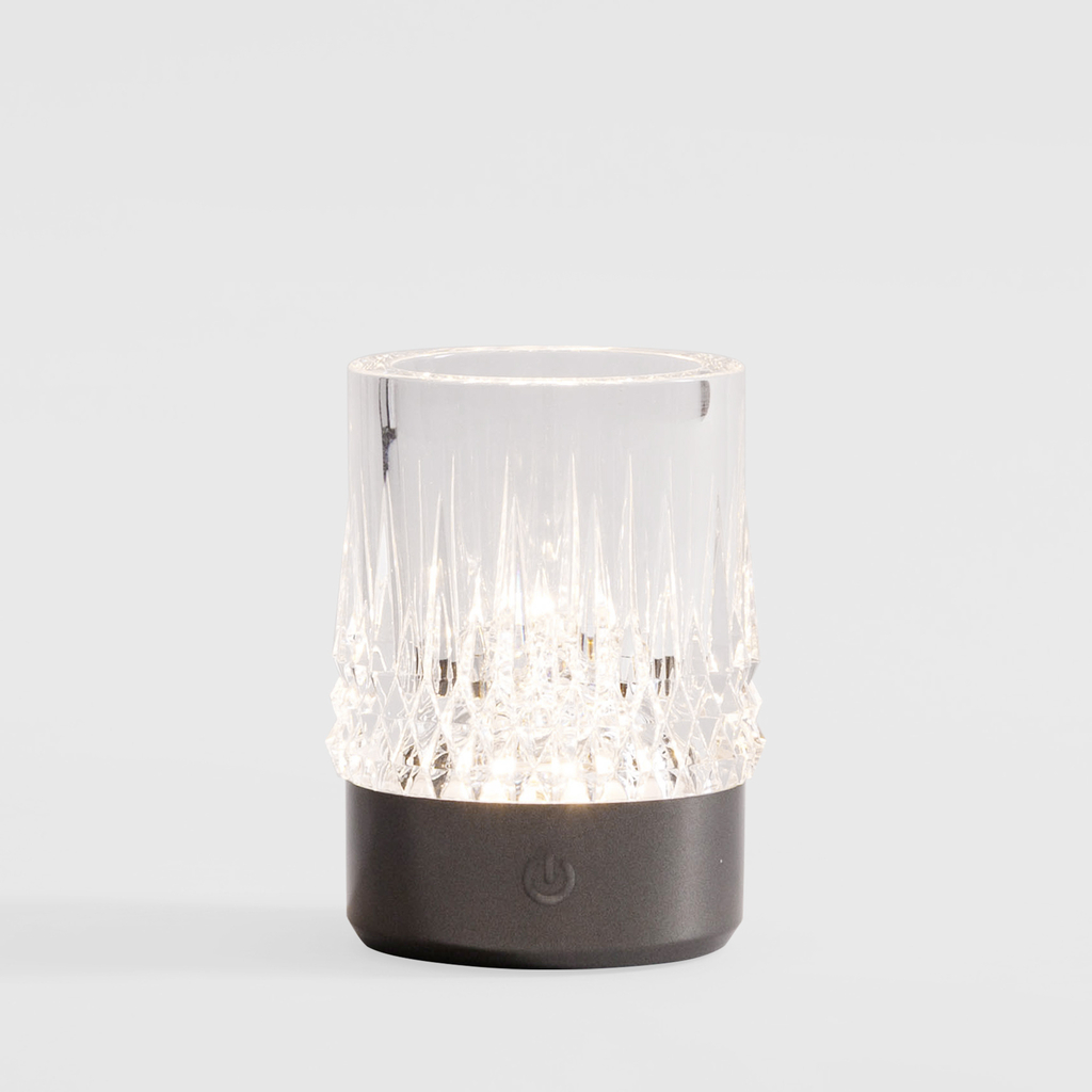 Stolní LED lampa IP44 CRYSTAL černá