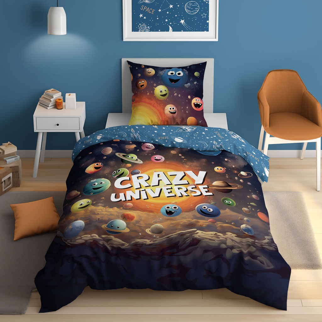 Ložní povlečení svítící ve tmě CRAZY FLUO 140x200 cm