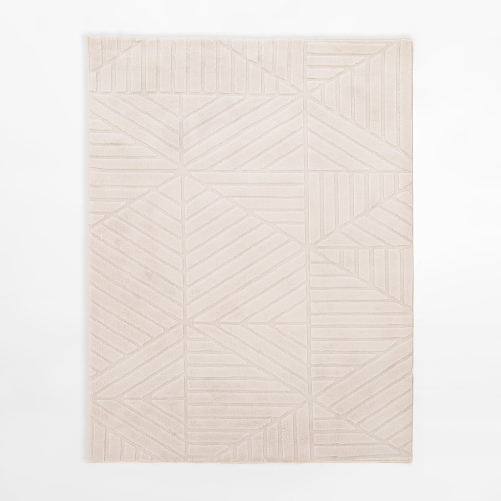 Moderní koberec MODERNO, krémový, 120x160 cm