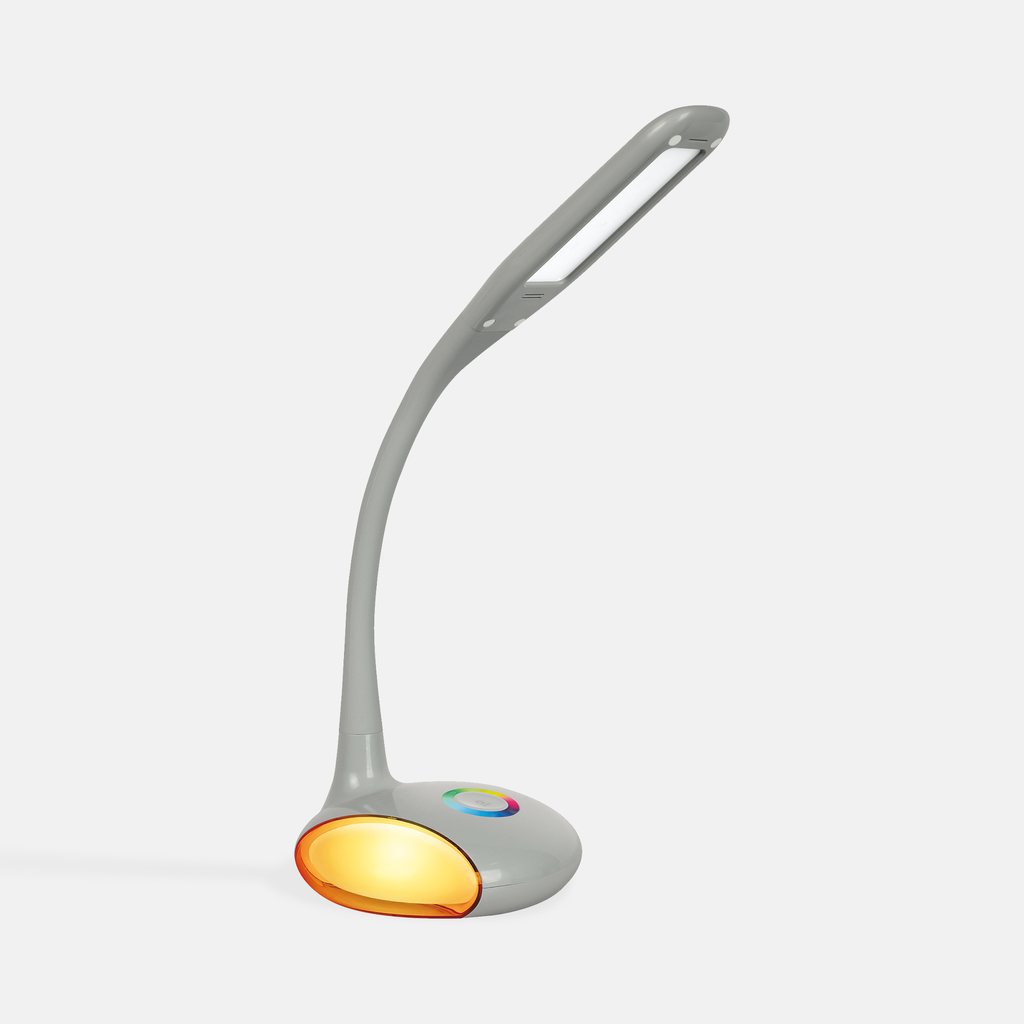 Stolní lampa LED RGB šedá VENUS
