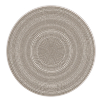 Kulatý béžový boho koberec GINO 120 cm